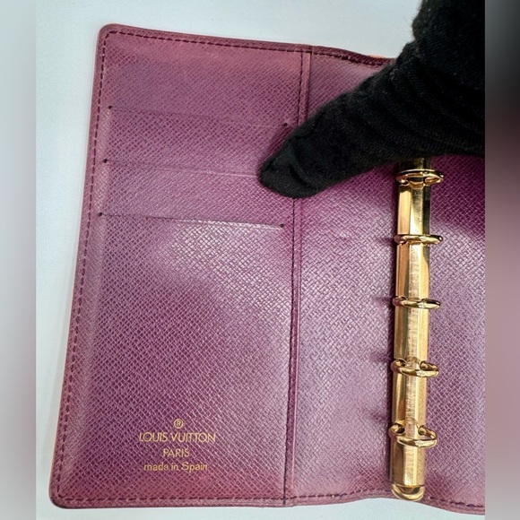 Louis Vuitton Yellow Organizer/Agenda with Gold Accents - Picture 3 of 10